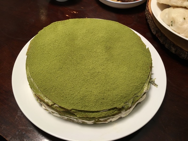 抹茶千层蛋糕 Matcha Crepe Cake的做法 步骤5