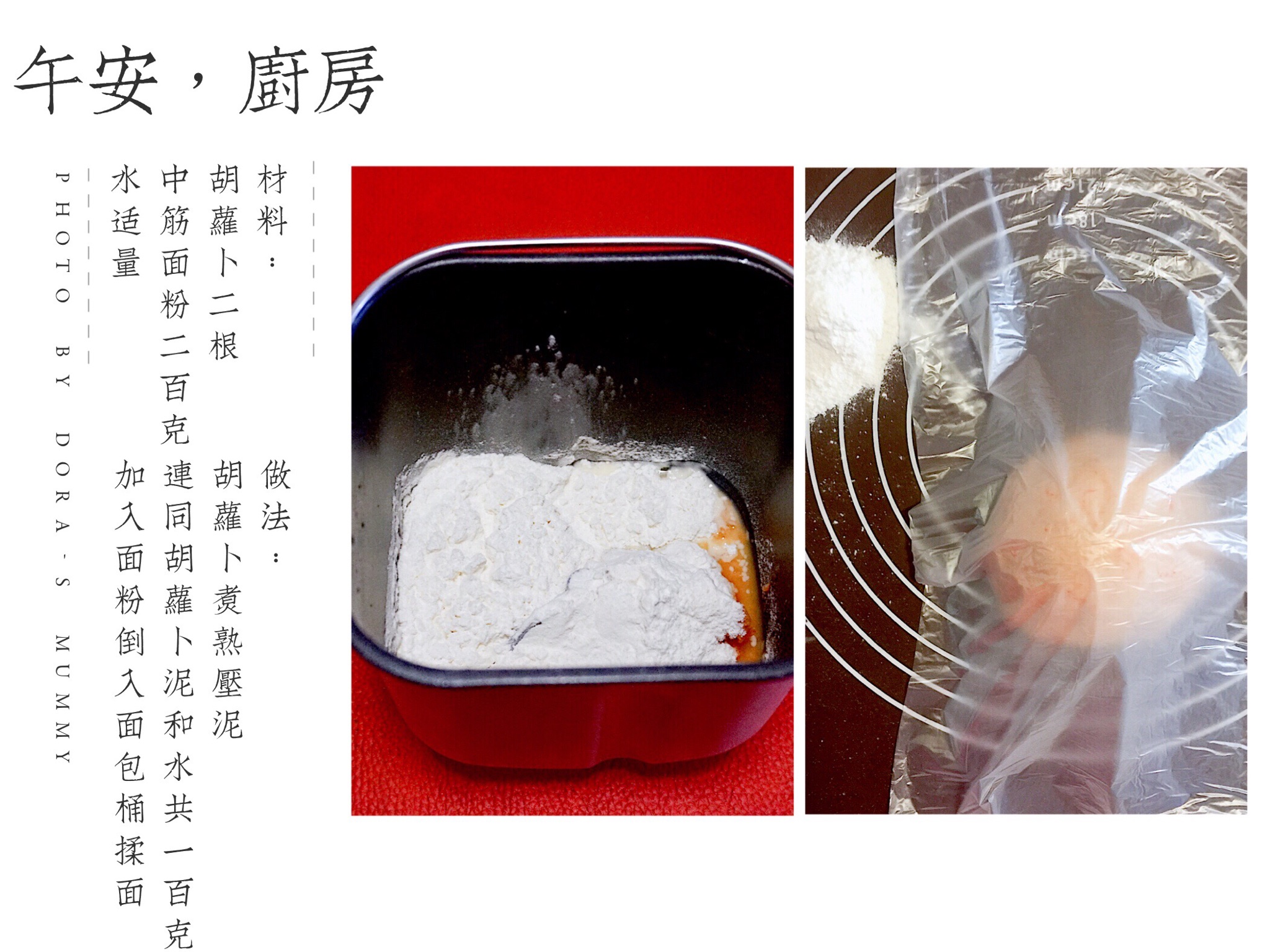 胡萝卜猪肉白菜煎饺的做法 步骤2