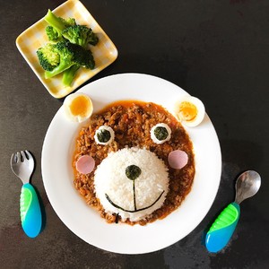 熊宝宝肉酱饭(宝宝一岁半以上餐食)的做法