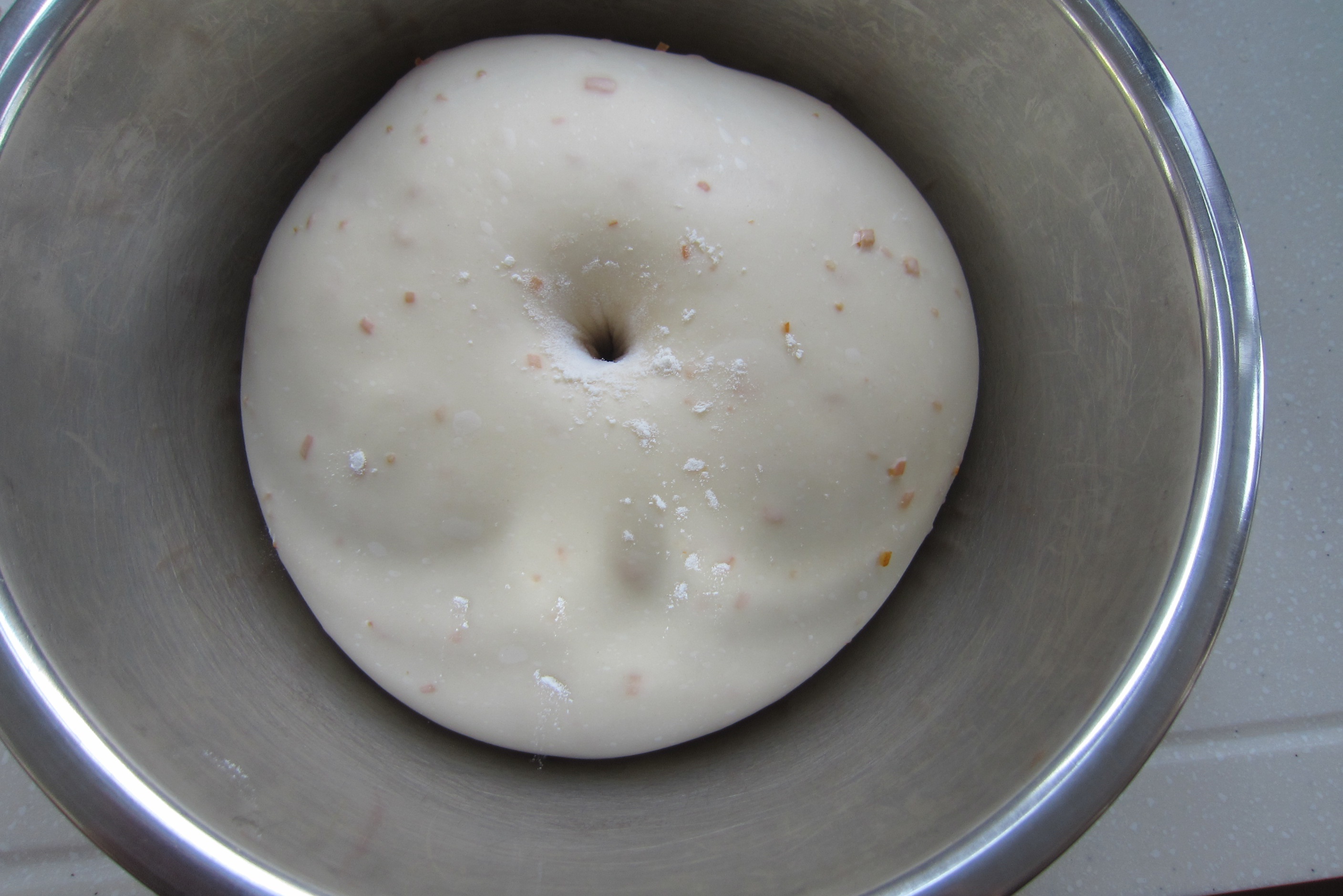 小清新款——波兰种(Poolish种）香橙牛奶吐司的做法 步骤5